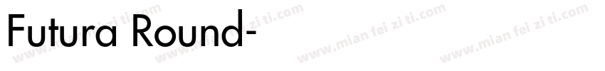 Futura Round字体转换
